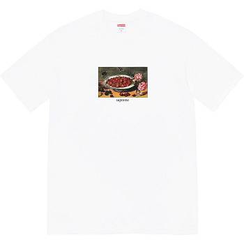 Supreme Strawberries Tee T Shirts White | PH250RW